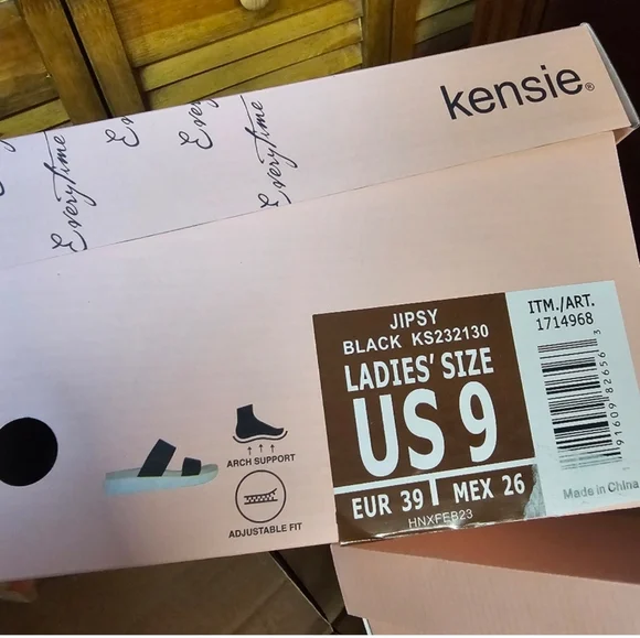 Kensie Ladies' Double Band Sandal nwt - Picture 4 of 6